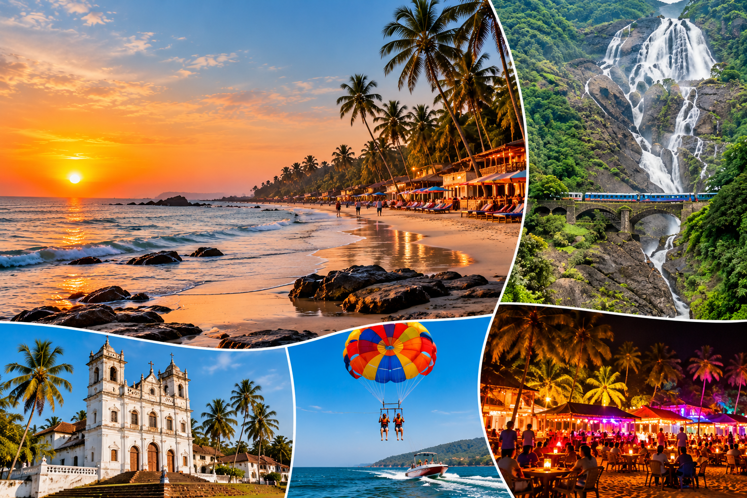 Best Of Goa With Dudhsagar Falls – Beach & Waterfall Escape 