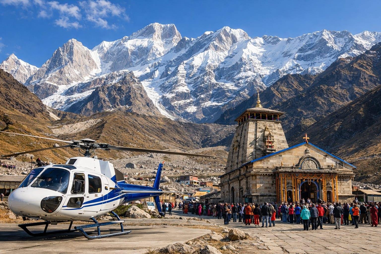 Do Dham Yatra by Helicopter Ex Dehradun – Kedarnath & Badrinath 3 Nights / 4 Days Premium Helicopter Pilgrimage Package